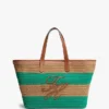 Nautical Striped Crochet Tote Bag Nautical Striped Crochet Tote Bag