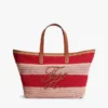 Nautical Striped Crochet Tote Bag