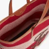 Nautical Striped Crochet Tote Bag