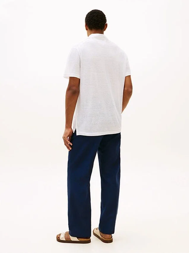 New York Label Cotton-Linen Blend Polo New York Label Cotton-Linen Blend Polo