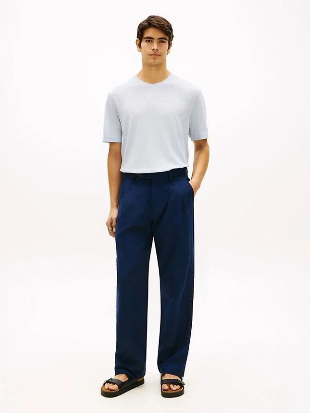 New York Label Cotton-Linen T-Shirt New York Label Cotton-Linen T-Shirt
