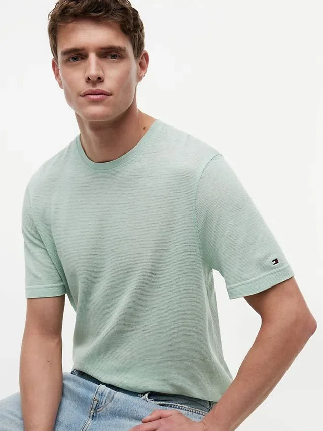 New York Label Cotton-Linen T-Shirt New York Label Cotton-Linen T-Shirt