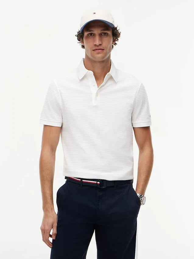 New York Label Regular Fit Jacquard Polo New York Label Regular Fit Jacquard Polo