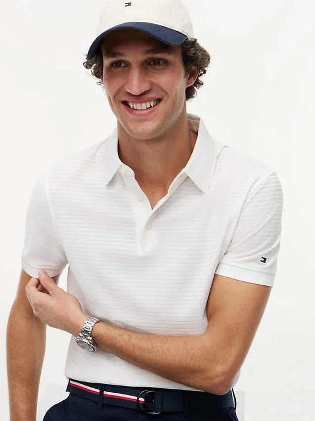 New York Label Regular Fit Jacquard Polo New York Label Regular Fit Jacquard Polo