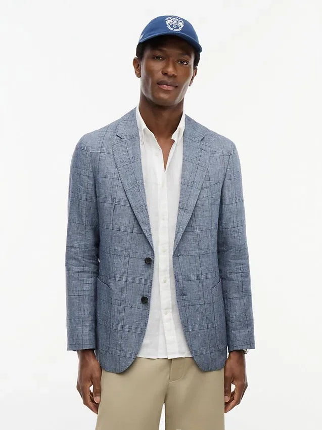 New York Label Regular Fit Linen Blazer New York Label Regular Fit Linen Blazer