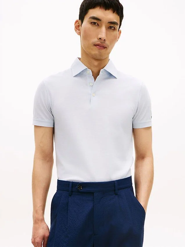 New York Label Slim Fit Mercerized Polo New York Label Slim Fit Mercerized Polo