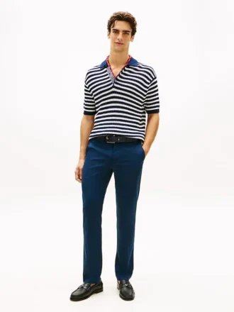 New York Label Straight Fit Chino
