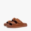 Nubuck Leather Double-Strap Slide Sandal Nubuck Leather Double-Strap Slide Sandal