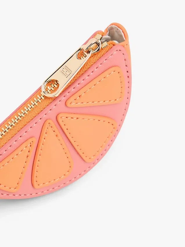 Orange Wedge Coin Purse Bag Charm Orange Wedge Coin Purse Bag Charm
