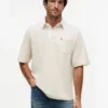 Oversized Fit Crepe Jersey Rugby Polo Oversized Fit Crepe Jersey Rugby Polo