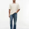 Oversized Fit Crepe Jersey Rugby Polo Oversized Fit Crepe Jersey Rugby Polo