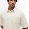 Oversized Fit Crepe Jersey Rugby Polo Oversized Fit Crepe Jersey Rugby Polo