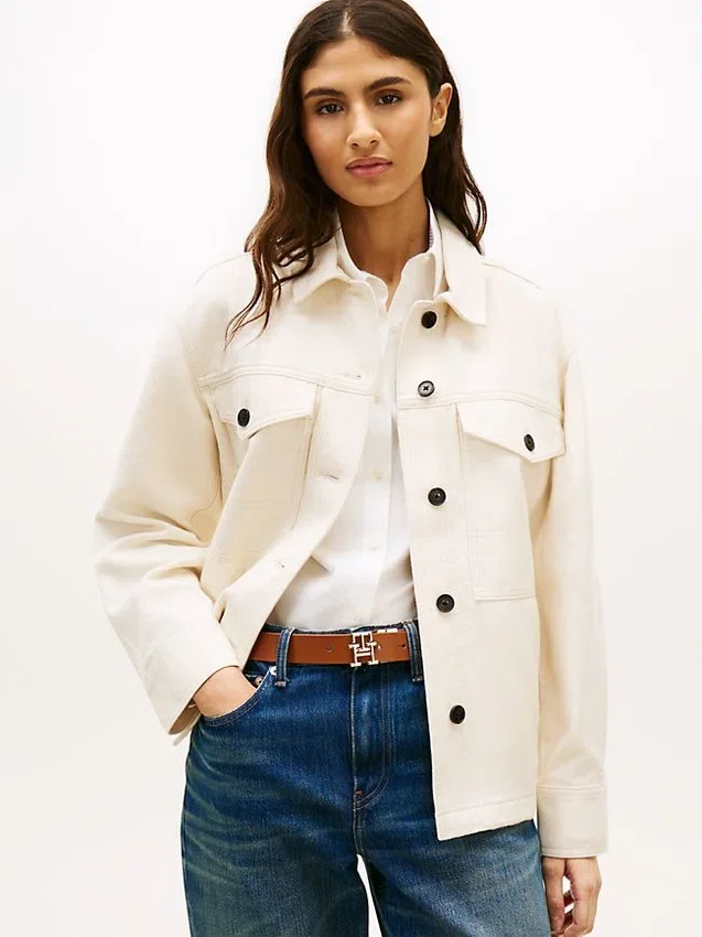 Oversized Twill Utility Shirt Jacket Oversized Twill Utility Shirt Jacket