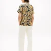 Palm Leaf Print Paper-Touch Camp Shirt Palm Leaf Print Paper-Touch Camp Shirt