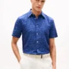 Palm Print Jacquard Shirt
