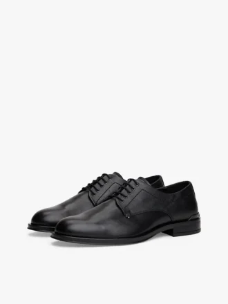 Paneled Leather Derby Shoe