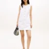 Patch Pocket Denim Shift Mini Dress Patch Pocket Denim Shift Mini Dress