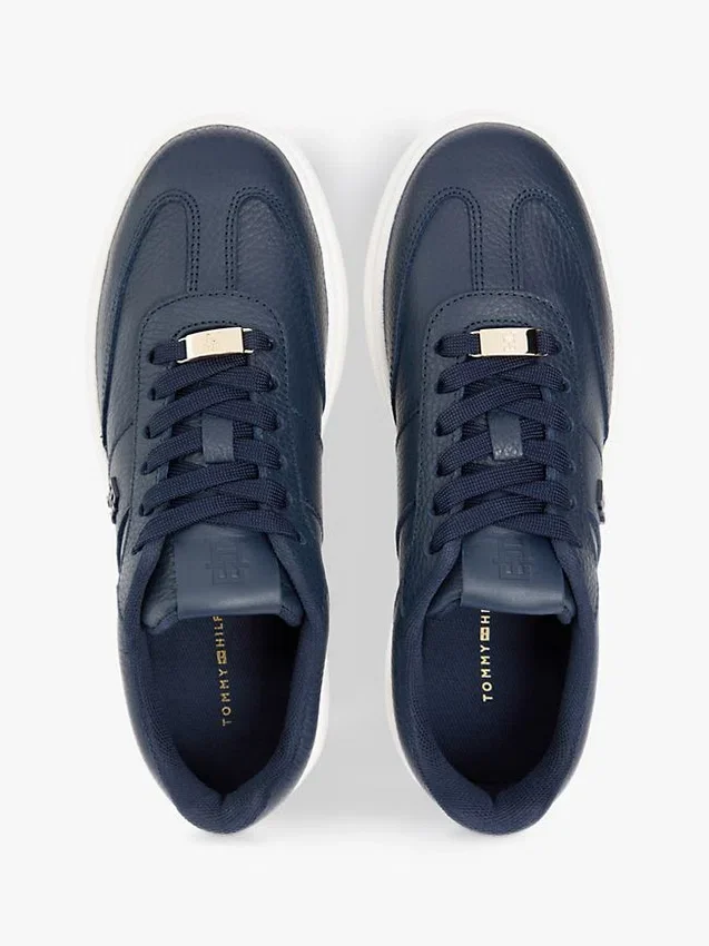 Pebbled Leather Court Sneaker Pebbled Leather Court Sneaker