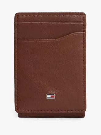 Pebbled Leather Magnetic Bifold Wallet