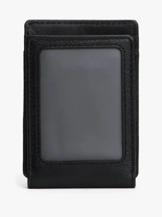 Pebbled Leather Magnetic Bifold Wallet
