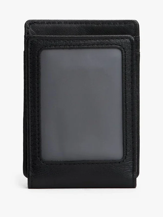 Pebbled Leather Magnetic Bifold Wallet Pebbled Leather Magnetic Bifold Wallet
