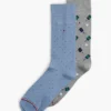 Pickleball & Dot Trouser Sock 2-Pack