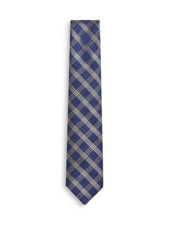 Plaid Silk-Blend Tie