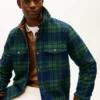 Plaid Wool-Blend Padded Shirt Jacket