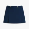 Pleated Twill Mini Skirt