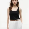 Pointelle Square-Neck Tank Top Pointelle Square-Neck Tank Top