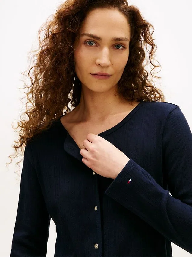 Pointelle T-Shirt Cardigan Pointelle T-Shirt Cardigan