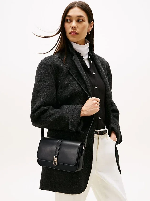 Polished Monogram Flap Crossbody Bag Polished Monogram Flap Crossbody Bag