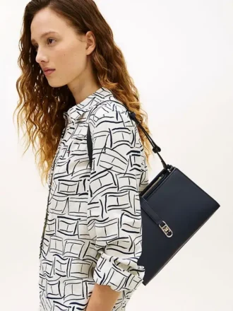 Polished Monogram Shoulder Bag