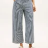 Railroad Stripe High-Rise Wide Leg Jean Railroad Stripe High-Rise Wide Leg Jean