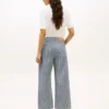 Railroad Stripe High-Rise Wide Leg Jean Railroad Stripe High-Rise Wide Leg Jean