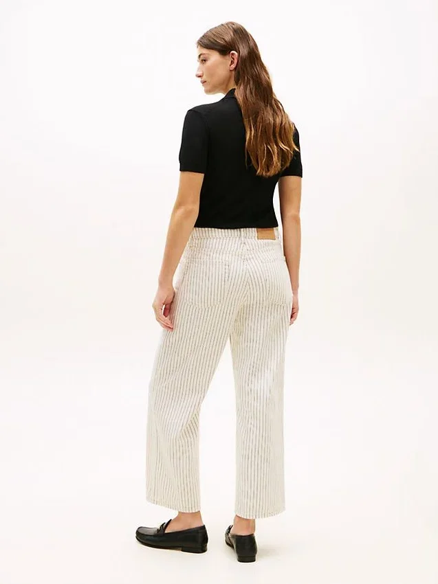 Railroad Stripe High-Rise Wide Leg Jean Railroad Stripe High-Rise Wide Leg Jean