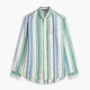 Regular Bold Stripe Linen-Blend Shirt