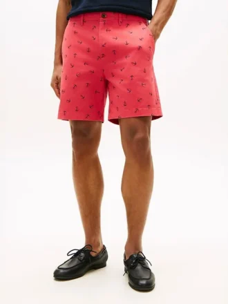 Regular Fit 7″ Anchor Print Short