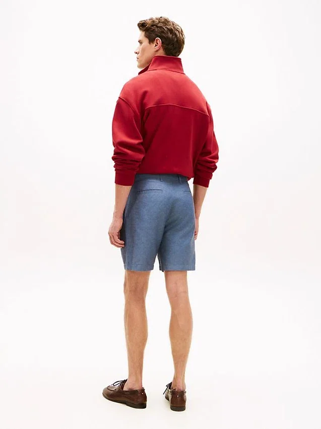 Regular Fit 7″ Cotton-Linen Blend Short Regular Fit 7″ Cotton-Linen Blend Short