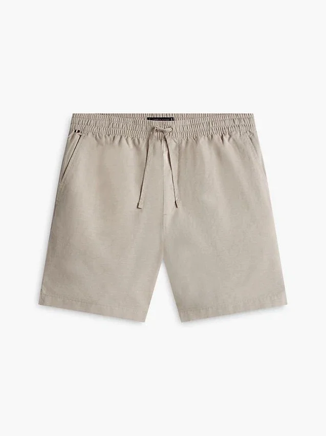 Regular Fit 7″ Cotton-Linen Blend Short Regular Fit 7″ Cotton-Linen Blend Short