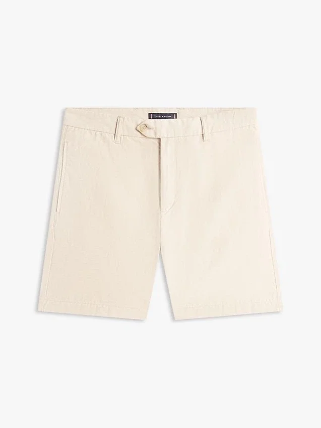 Regular Fit 7″ Cotton-Linen Blend Short Regular Fit 7″ Cotton-Linen Blend Short