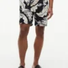 Regular Fit 7″ Tropical Print Short