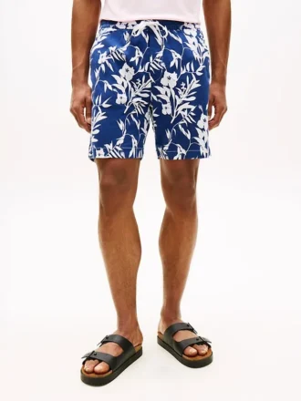 Regular Fit 7″ Tropical Print Short