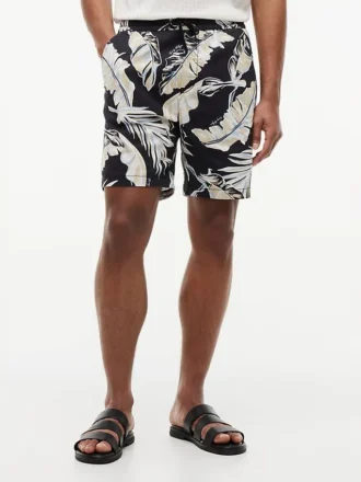 Regular Fit 7″ Tropical Print Short