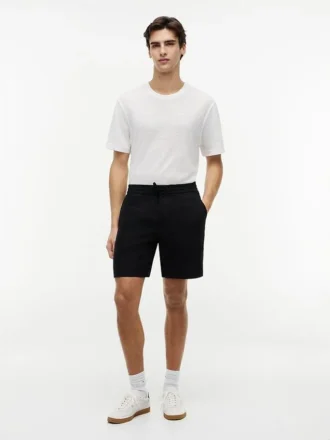 Regular Fit 8″ Linen-Blend Short