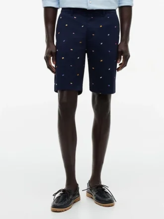 Regular Fit 9″ Sailing Flag Print Short