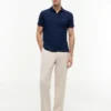 Regular Fit Anchor Print Interlock Polo