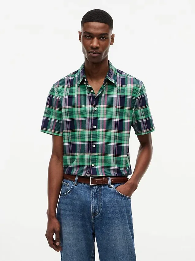 Regular Fit Bold Plaid Oxford Shirt Regular Fit Bold Plaid Oxford Shirt