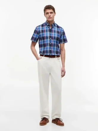 Regular Fit Bold Plaid Oxford Shirt