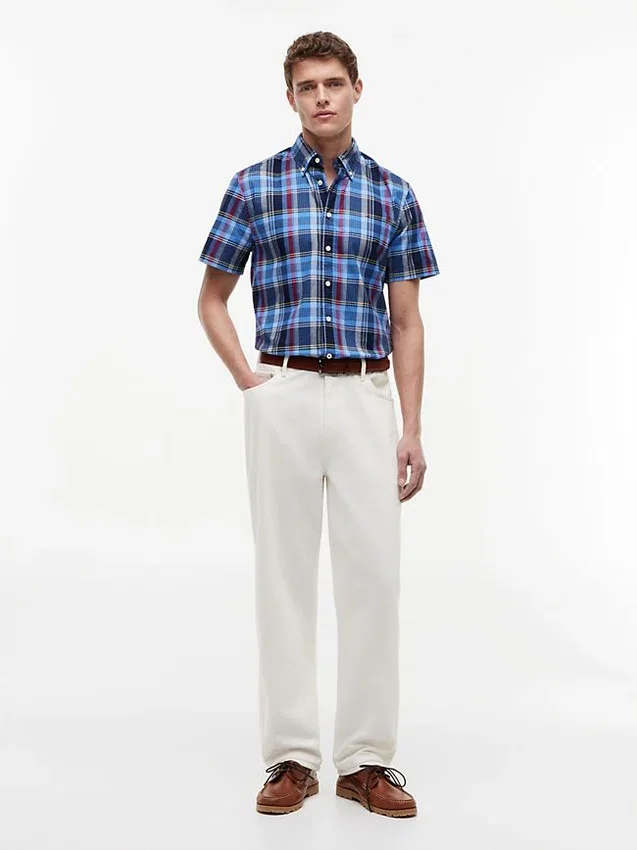 Regular Fit Bold Plaid Oxford Shirt Regular Fit Bold Plaid Oxford Shirt